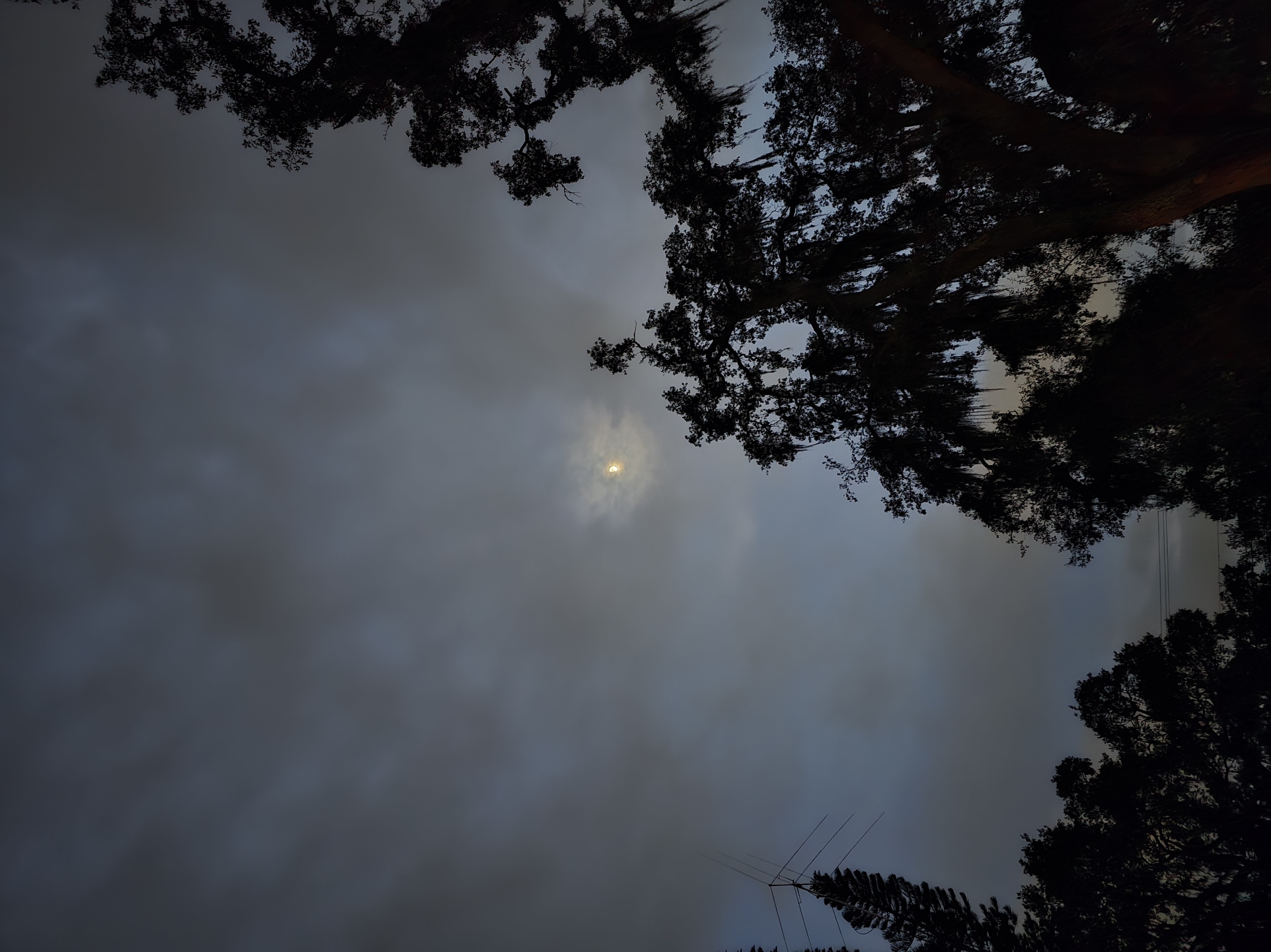 Moon from phone with no zoom before telescope setup